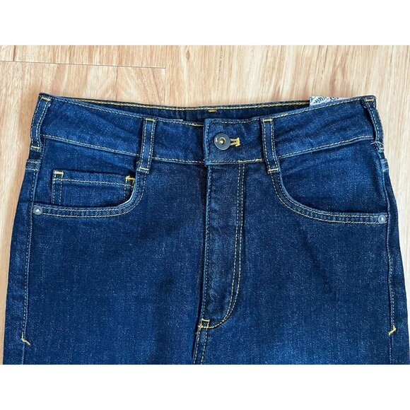 Pilcro and the Letterpress Dark Wash Straight Leg Blue Jeans, Size 25, NWT! $140 - Picture 5 of 13